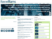 Tablet Screenshot of foxwilliams.com
